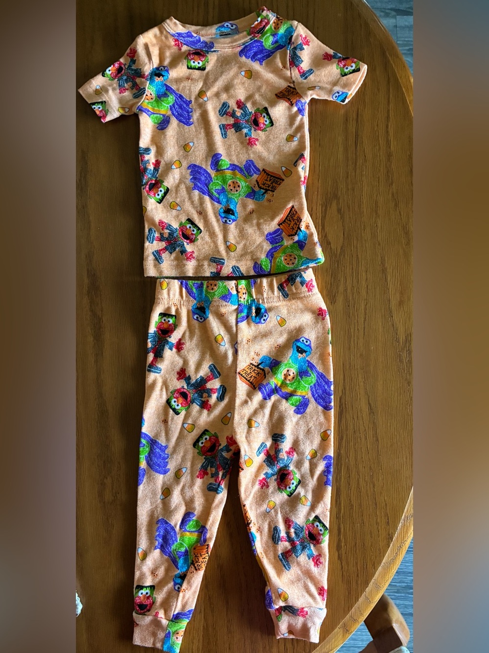 Toddler Sesame Street Halloween Pajama Set- size 18 months
